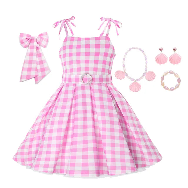 Favorite Doll Pink Party Dress for Girls (2-10-Year-Old)
