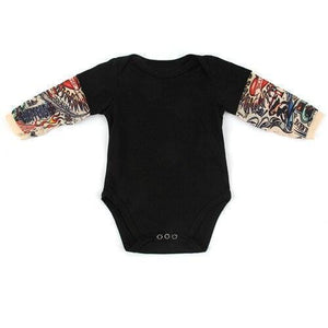 Children's Trend Store Bodysuits black / 6M Tattoo Baby Bodysuit