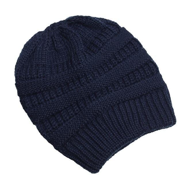 Clothing to You Skullies & Beanies Navy With Tag FunkyCC™ Ponytail Beanie
