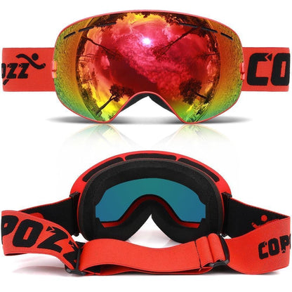 copozz Official Store Skiing Eyewear Frame White CPZ™ Anti-fog UV400 Ski Goggles