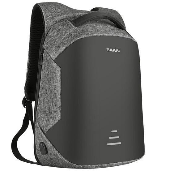 Foxsmarts Anti Theft Backpack Gray BAIBU™ Anti Theft Water Resistant Backpack