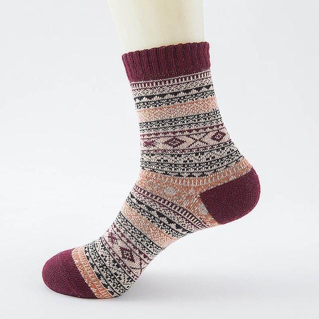 Ice-Rain-Water Store Socks 12 Christmas Wool Socks