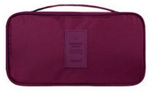 IHAD Official Store Storage Bags Burgundy Lingerie Organizer Travel Bag