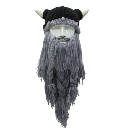 Mr.Kooky Official Store Skullies & Beanies Light Gray Beard The Legendary™ Viking Beard Beanie