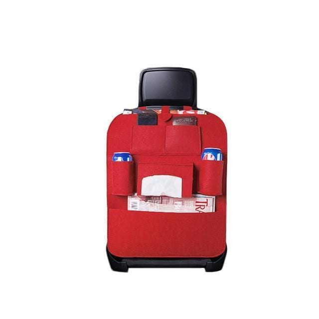 Naturelife Store Storage Bags Red Multi-Pocket Travel Car Seat Storage Organizer