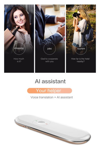 sando Store Translator White Portable Instant Voice Translator