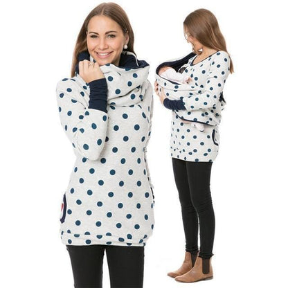 Shop4654005 Store Hoodies Grey05 / S Thick Warm Nursing Sweatshirt