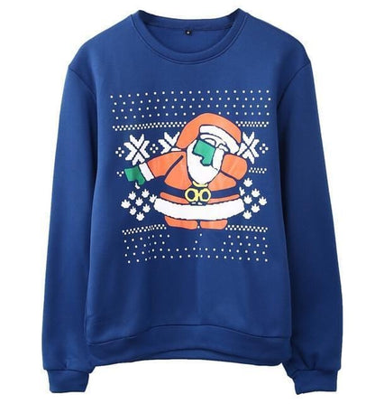Support Dropshipping Store Pullovers Blue / S Ugly Christmas Santa Sweater