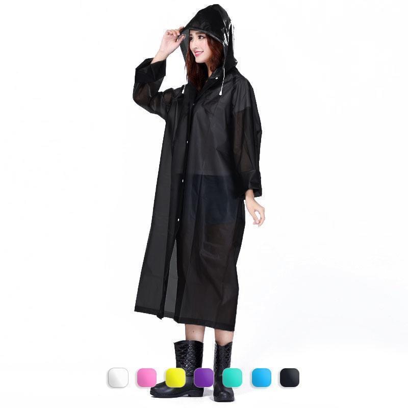 UnderRain Store Raincoats Black Fashion EVA Women Raincoat