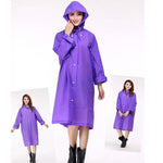 UnderRain Store Raincoats Blue Fashion EVA Women Raincoat