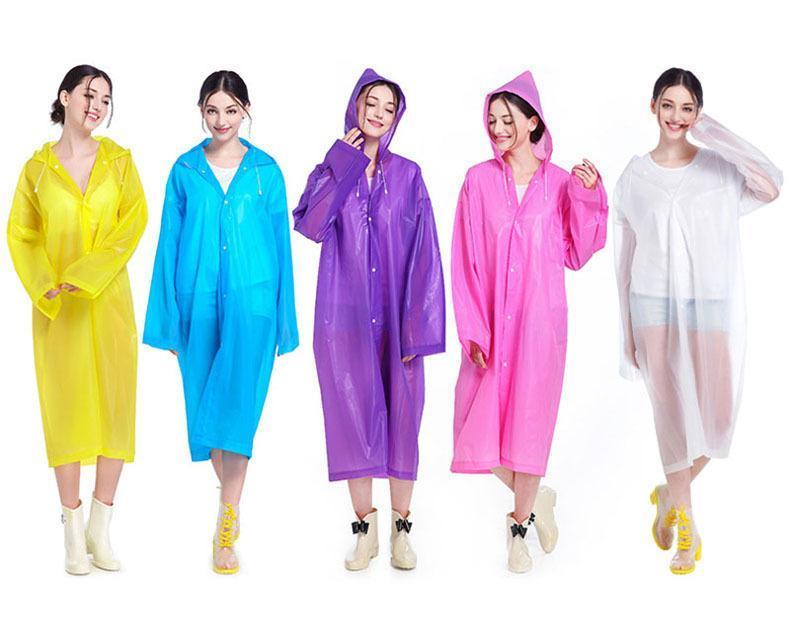 UnderRain Store Raincoats Blue Fashion EVA Women Raincoat