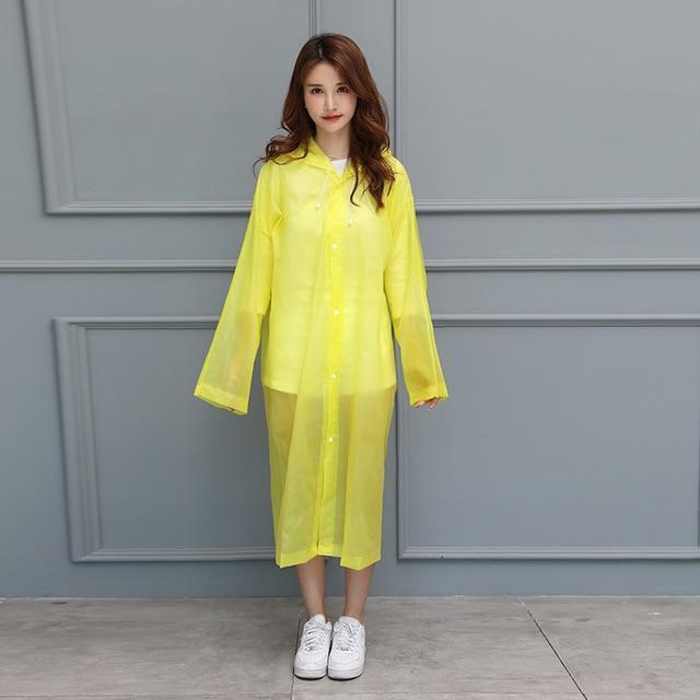 UnderRain Store Raincoats Yellow Fashion EVA Women Raincoat