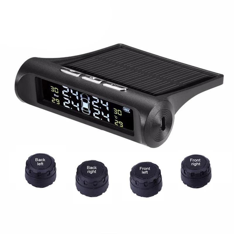 YASOKRO Official Store Tire Pressure Alarm TPMS Solar Tire Pressure Monitor System