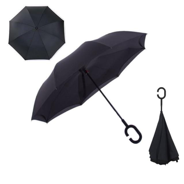 Yesello Umbrella Store Reverse Umbrella Black RAINAWAY™ Double-Layer Reverse Umbrella