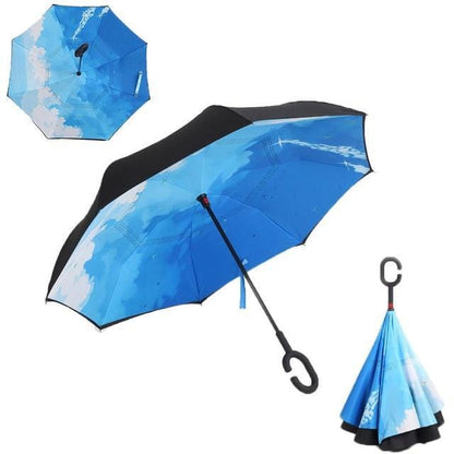 Yesello Umbrella Store Reverse Umbrella City Sky RAINAWAY™ Double-Layer Reverse Umbrella