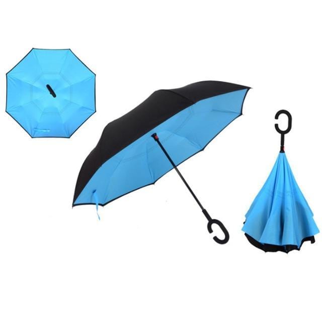 Yesello Umbrella Store Reverse Umbrella Cyan RAINAWAY™ Double-Layer Reverse Umbrella