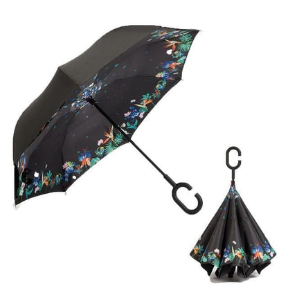 Yesello Umbrella Store Reverse Umbrella Deciduous flowering RAINAWAY™ Double-Layer Reverse Umbrella