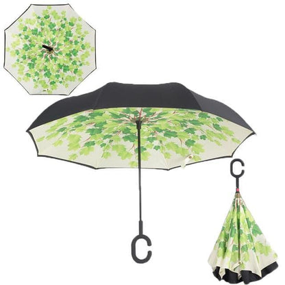 Yesello Umbrella Store Reverse Umbrella Green shade RAINAWAY™ Double-Layer Reverse Umbrella