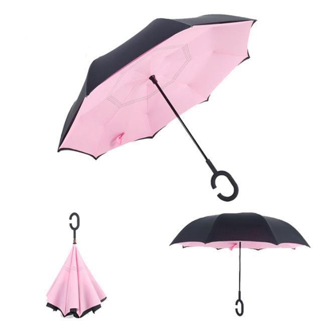 Yesello Umbrella Store Reverse Umbrella Pink RAINAWAY™ Double-Layer Reverse Umbrella