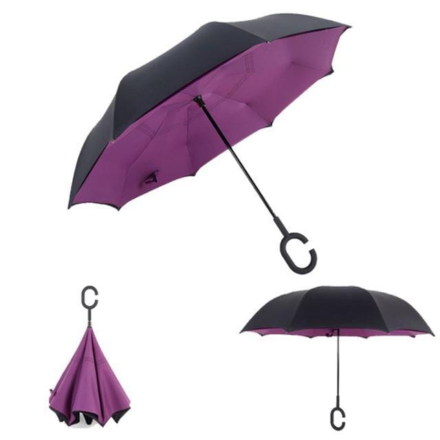 Yesello Umbrella Store Reverse Umbrella Purple RAINAWAY™ Double-Layer Reverse Umbrella