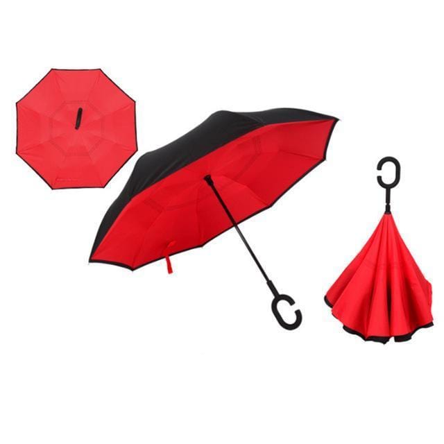 Yesello Umbrella Store Reverse Umbrella Red RAINAWAY™ Double-Layer Reverse Umbrella